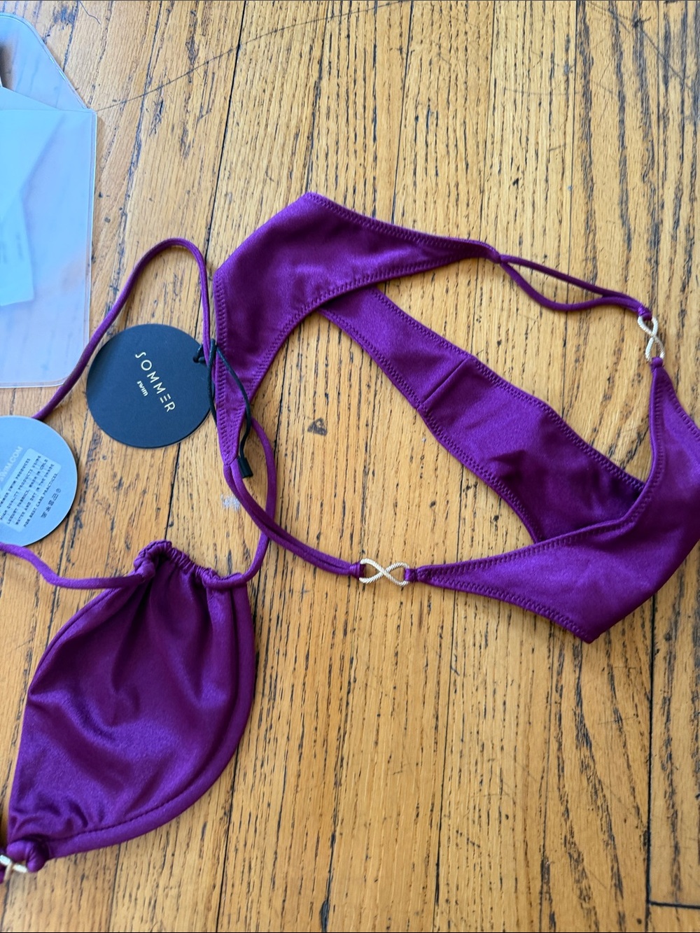 Liora Plum Caspia Bikini Top & Bottom Set - Plum - Picture 7 of 7